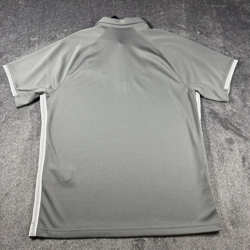 Under Armour Men's XL Grey White Warrior Games Short-Sleeve Polo Shirt Athletic